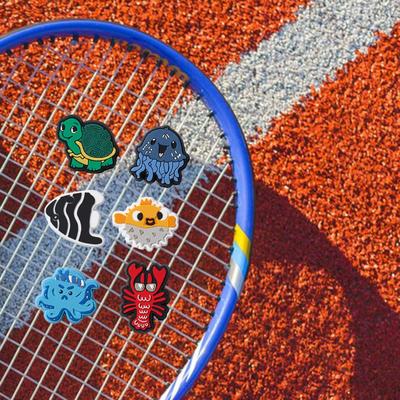 6x Amortiguador de Vibraciones para Raqueta de Tenis Suministros Decorativos Divertidos Amortiguador