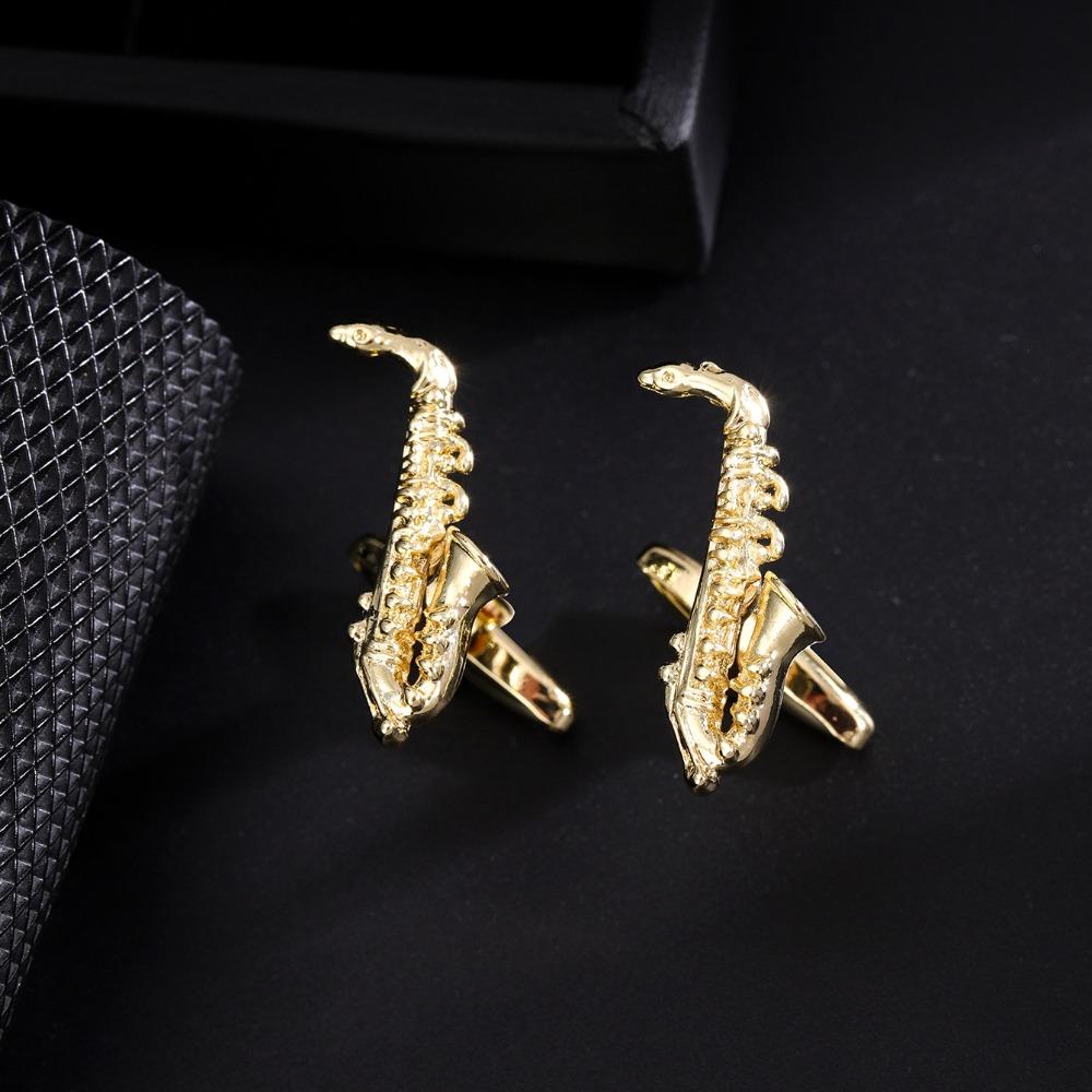 Piano Guitar Cuff Links Treble Clef Music Instrument Series Cufflinks Music Note Sleeve Button Men