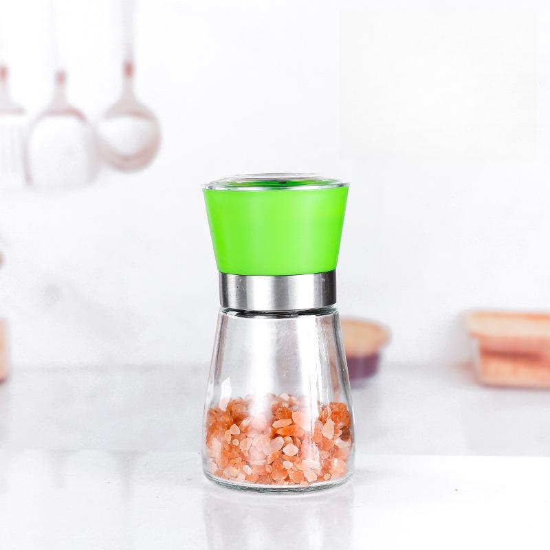 Stainless Steel Mill Pepper/Salt/Spice Grinder Kitchen Supplies Spices Glass Storage Container Pepper Mill Kitchen Gadgets Tools