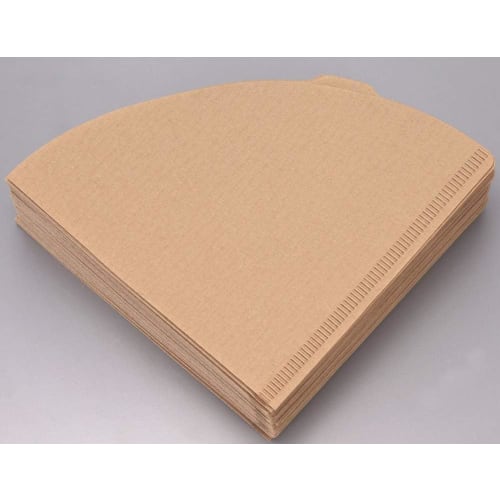 HARIO V60 Unbleached Paper Filters, 1-2 Cups, Pack of 100 (VCF-01-100M) (3-Pack) with Pocket Tissues