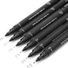 Uni-Ball PIN-200 Drawing Pen Set, 6 Pack, Black Ink, 0.03–0.8mm Tips for Sketching, Calligraphy & Technical Drawing