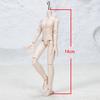 14cm Bjd S Hook Neck Card Body Doll Threading Rope 1/12 Bjd Doll Suti For Ob11, P10, Ymy, 1/12 Bjd Doll Head