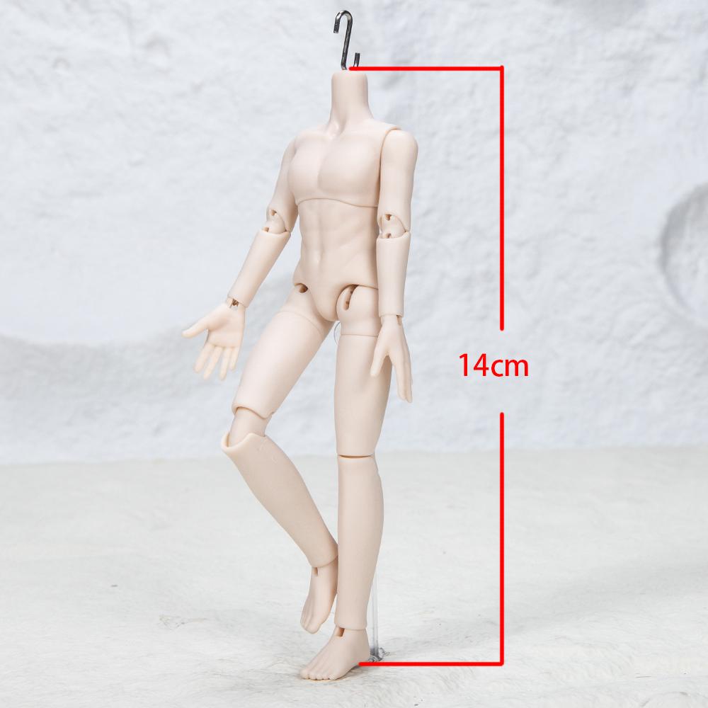 14cm Bjd S Hook Neck Card Body Doll Threading Rope 1/12 Bjd Doll Suti For Ob11, P10, Ymy, 1/12 Bjd Doll Head