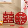 Tradition Chinese Red Happy, Wall Table Wooden Ornaments New House Supplies