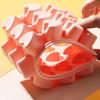 Heart-Shaped Ice Cube Trays Non-Stick Reusable Silicone Ice Mold with Lid Stackable Food-Grade BPA-Free Ice Cube Maker