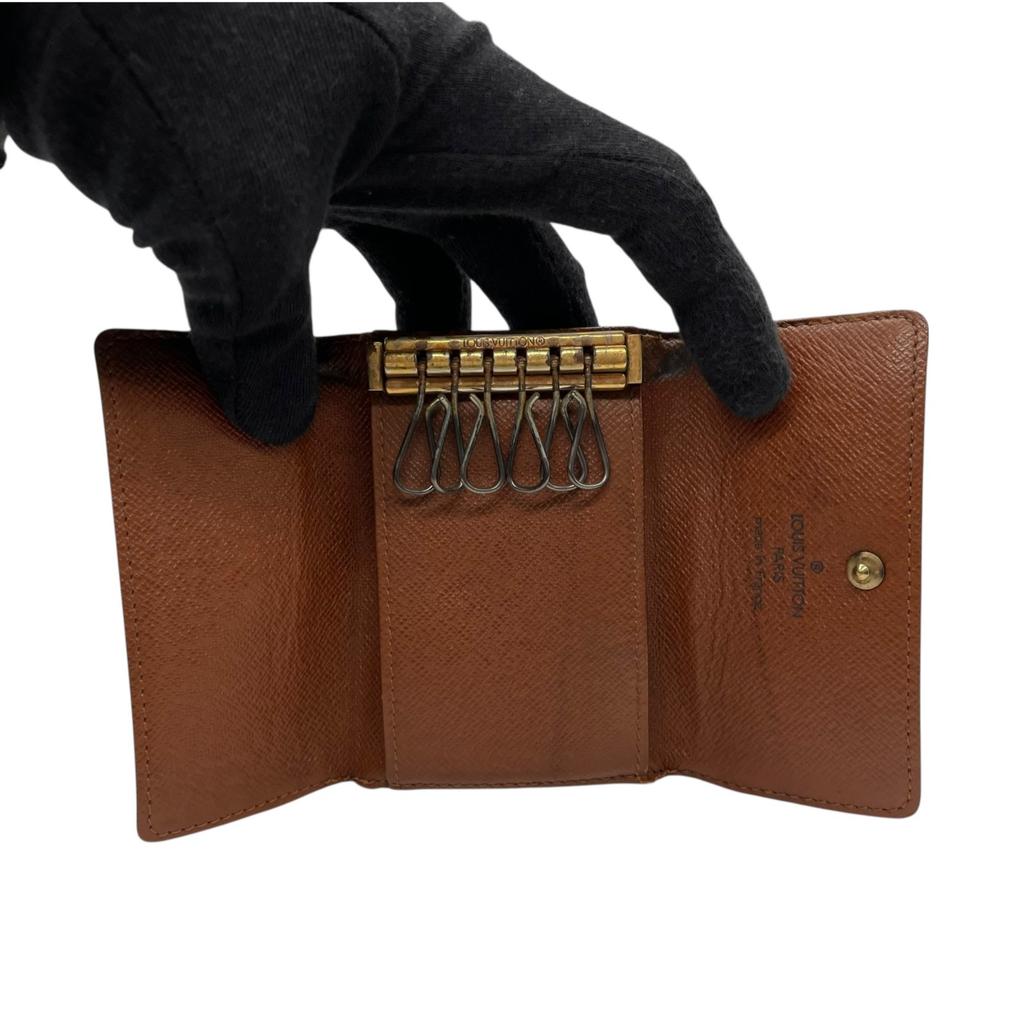 Gebrauchter LOUIS VUITTONSchlüsselanhänger Braun PVC/Leder Unisex