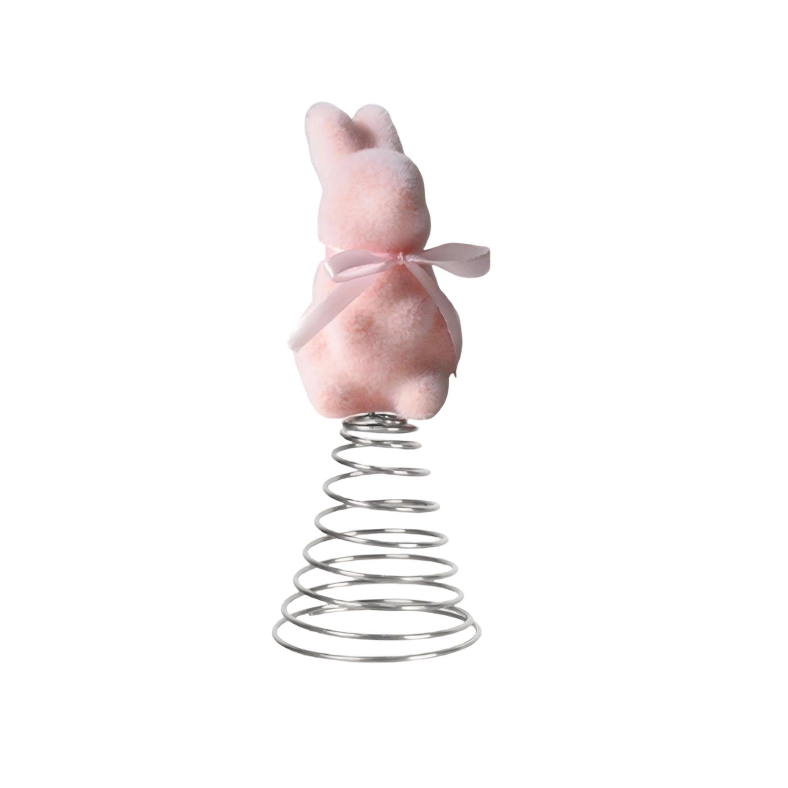 

Simulated Flocked Easter Bow Bunny Home Decoration For Gardens And Courtyards. One Size розовый