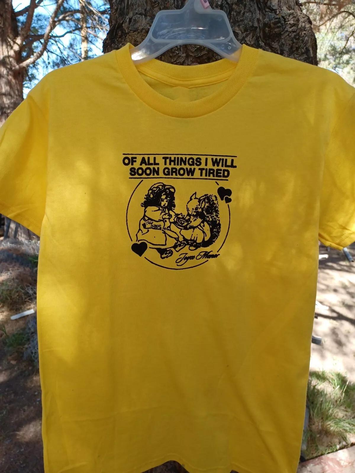 Collection JOYCE MANOR Singer Gift For Fan S to 5XL Yellow T-shirt M