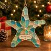 Durable Decorative Accents Handmade Sea Glass Coastal Christmas Ornaments, Turtle Seahorse Starfish Tree Ornaments Sailboat Beach Hanging Decoration