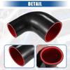 uxcell 90 Degree Elbow Coupler Silicone Hose, 4 Layers, 2 Clamps, 2.0 - 3.0