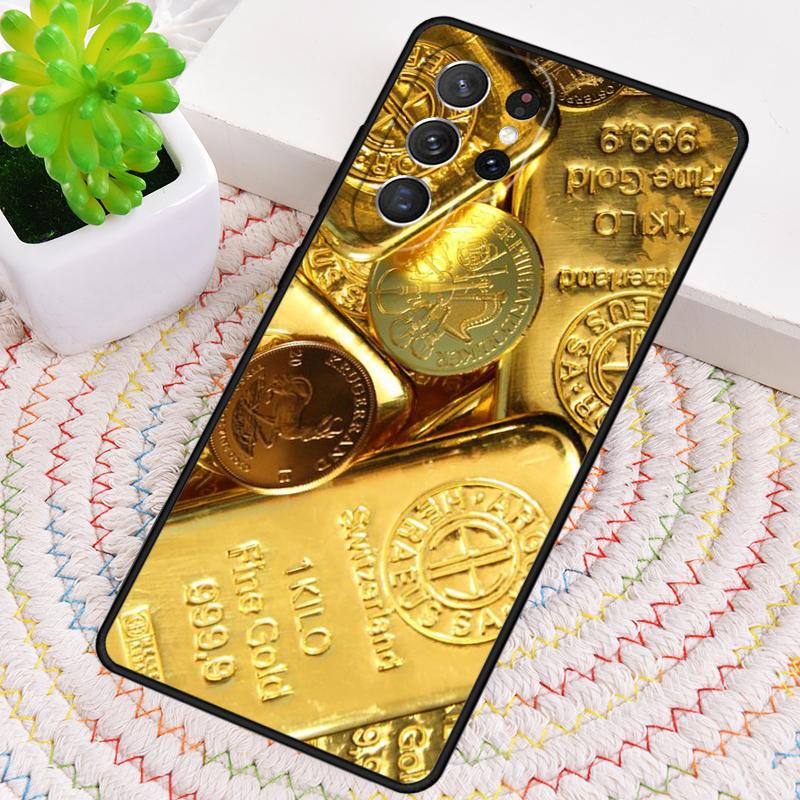 Switzerland Fine Gold TPU Phone Case For Samsung Galaxy note 10 pro S26 S25 S24 S23 S22 Ultra Plus S21 FE S20 Shockproof Cover