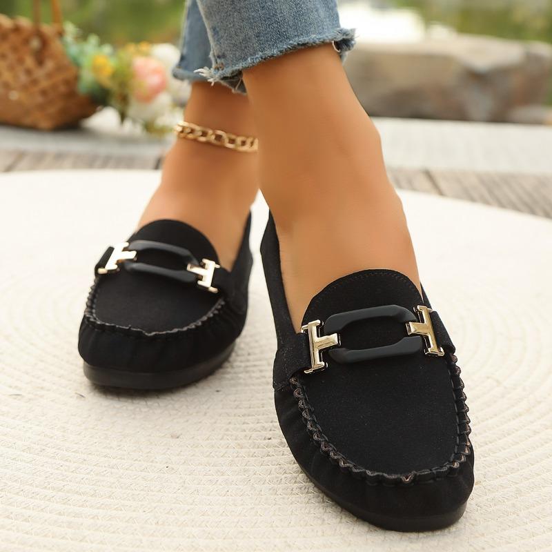 Spring new one foot stirrups lazy fashion single shoes lightweight work shoes Italian-style Lefebvre shoes