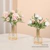 Minimalist Transparent Glass Vase for Creative Flower Arrangements In Living or Dining Rooms