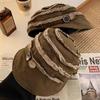 Women's Y2K Raw Edge Pleated Bucket Hat