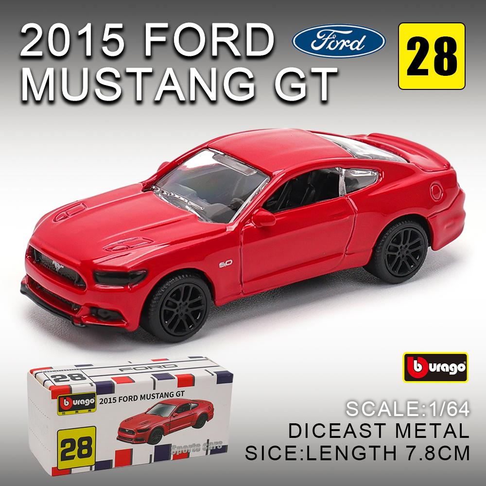 Burago 1:64 golf Porsche 911 Shelby Raventon Mustang Lamborghini Serie da Collezione Modello in Metallo Pressofuso Giocattolo Regalo per Bambini