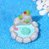Cute Simulation Lotus Pond Resin Craft Pond Ornaments Creative Lotus Pond Miniatures  Home Decor
