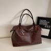 Vintage Tote Bag PU Large Capacity Shoulder Bag Women's Travel Bag