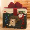 Custom Christmas Tree-Modelled Portable Pet Kennel Plush Semi-Closed Cat Bed for Pet Animal