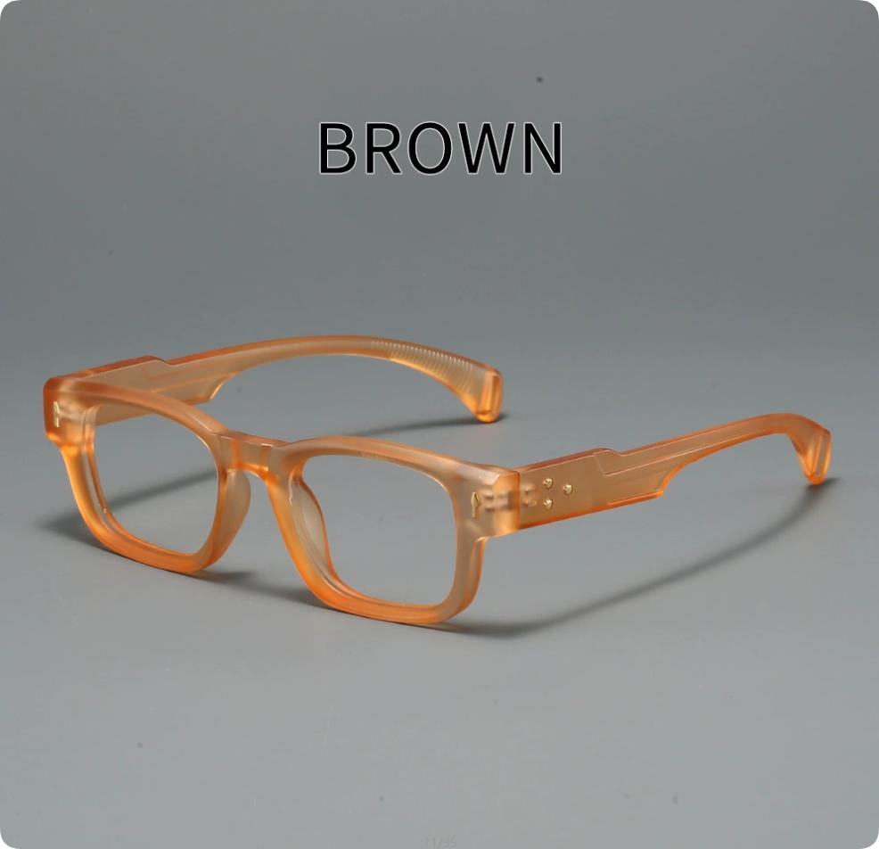 

Квадратные очки с маленькой оправой и защитой от синего света для мужчин, высококлассная бизнес-оправа, модные очки для чтения высокой четкости +4.0