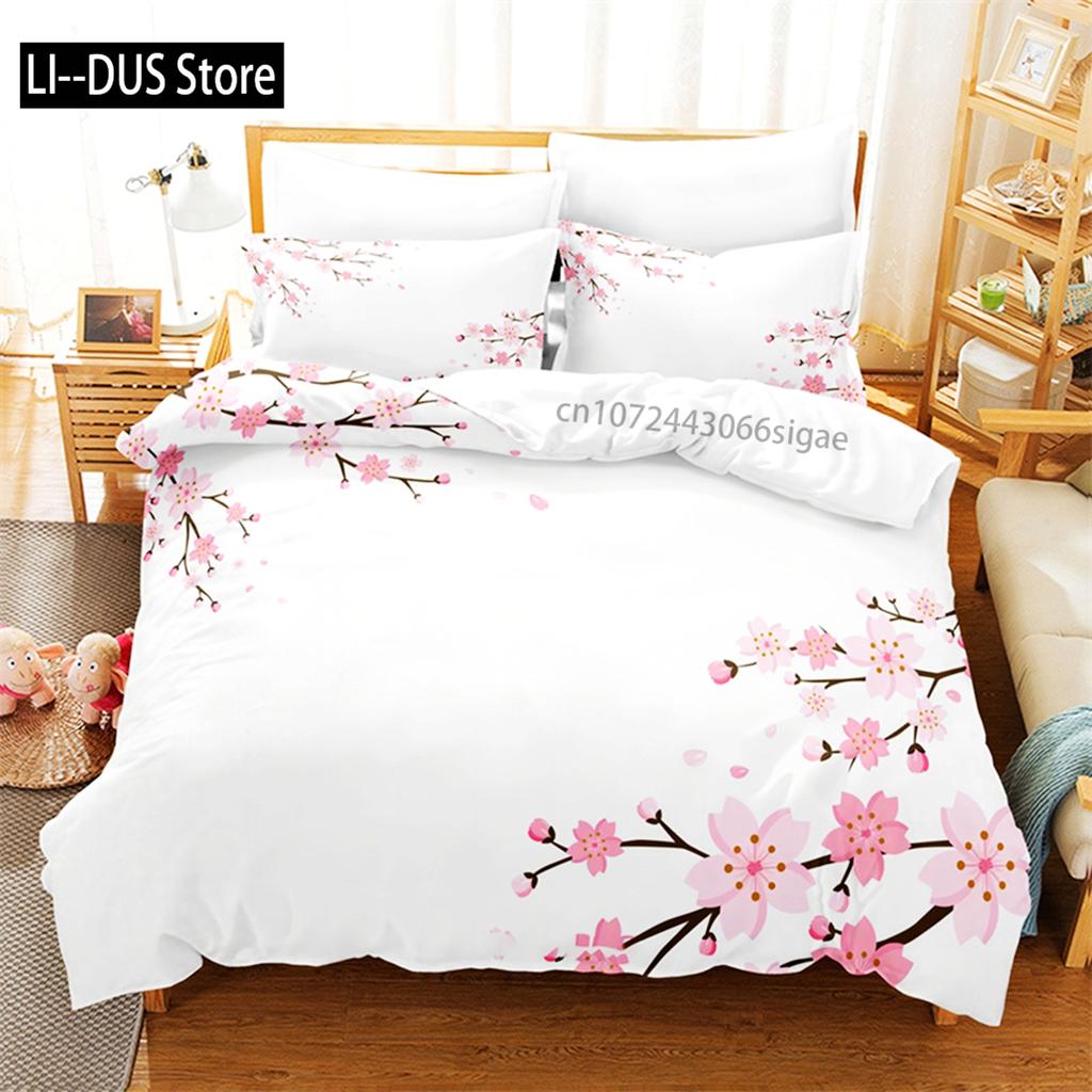 Blad Queen Size Sängkläder Lönnlöv Påslakan Set Sängkläder Digitaltryck King Size Påslakan Set Sängkläder Set
