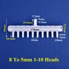 8-5mm 4~20 Head Oxygen Gas Diverter Aquarium Fish Tank Hose Joint Air Pump Oxygenation Distributor Porous Gas Drainage Connector