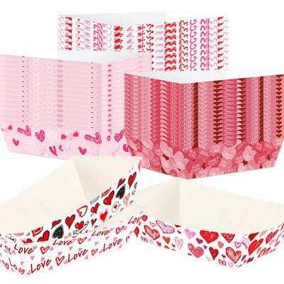 Year Lover Theme Banquet Decoration Love Paper Tray Baked Goods Carton Customization