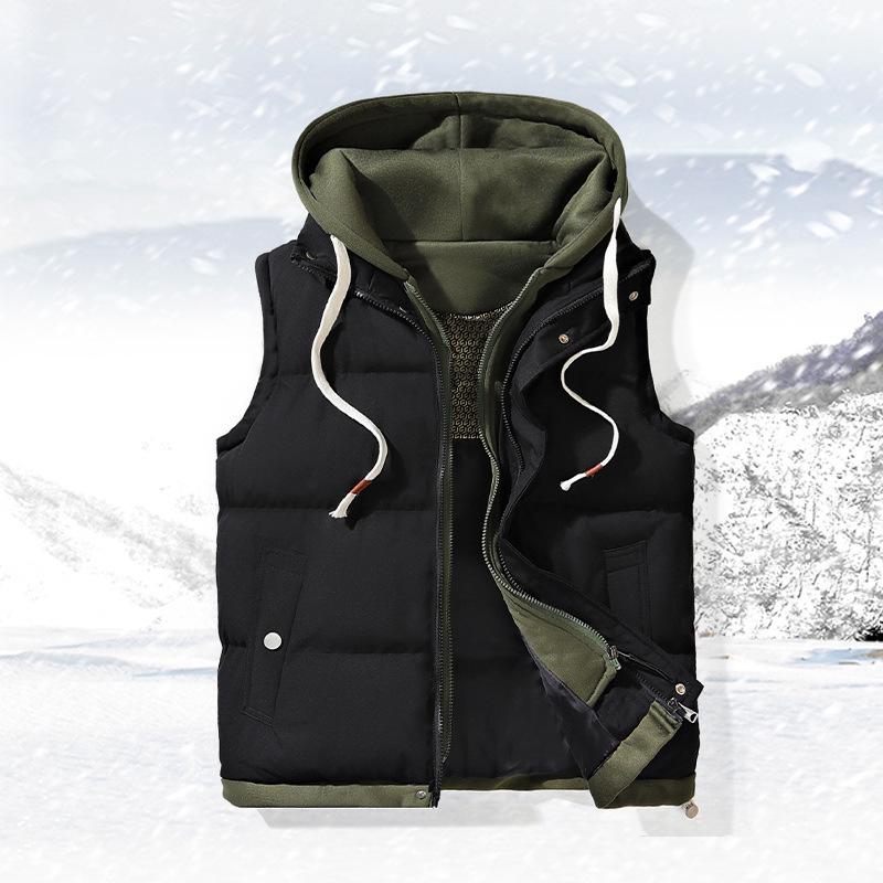 Graphene Unisex High-Quality Cotton Vest Jacket - Fake Two-Piece Design