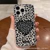 Fashion personality leopard print love for iPhone phone case Apple 11/12/13/14/15/16 Pro Max