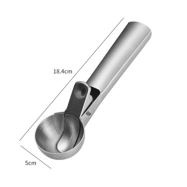 304 Stainless Steel Spring-Loaded Ice Cream and Dessert Scooper