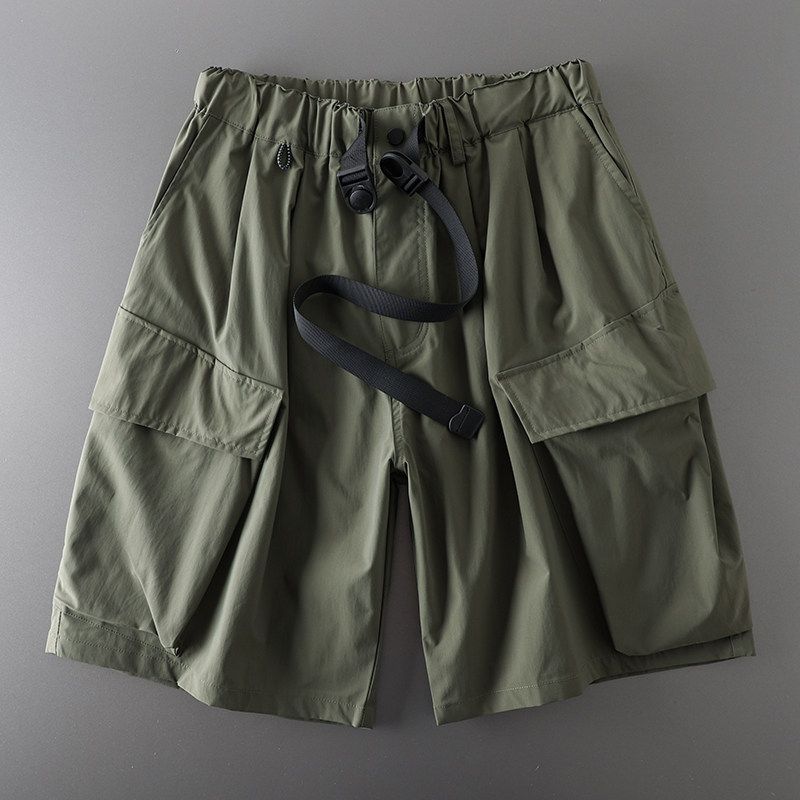 Export Tail Single Cut Label Mountain Outdoor Functional Workwear Shorts High Street Male Summer Pirate Shorts Export Men s Trousers Army Green M