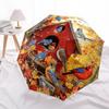 1 PC Automatic Folding Umbrella - Autumn Birdhouse Birds Pattern, Portable & Foldable Design with 8 Ribs, Christmas Birthday Gifts