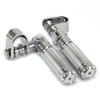 2pcs Universal 1-1 1/4" Motorcycle Highway Footpegs Footrest Clamp Engine Guard Crash Bar Kit for Harley Chopper Bobber Custom