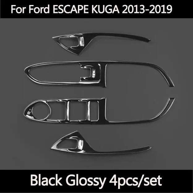 For Ford ESCAPE KUGA 2013- C-MAX Car Accessories Interior Door Armrest Handle Air Vent Steering Wheel Decorative Sticker