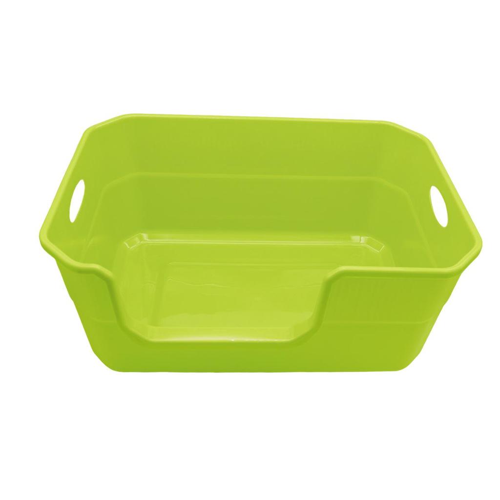 Extra Large Semi-Enclosed Odor-Control Cat Litter Box with Anti-Splash Design