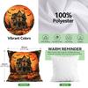 Halloween Haunted Pumpkin Pillowcase Printed Polyester 45x45cm Throw Pillowcover Decorative Sofa Cushion Pillowslip Home Decor