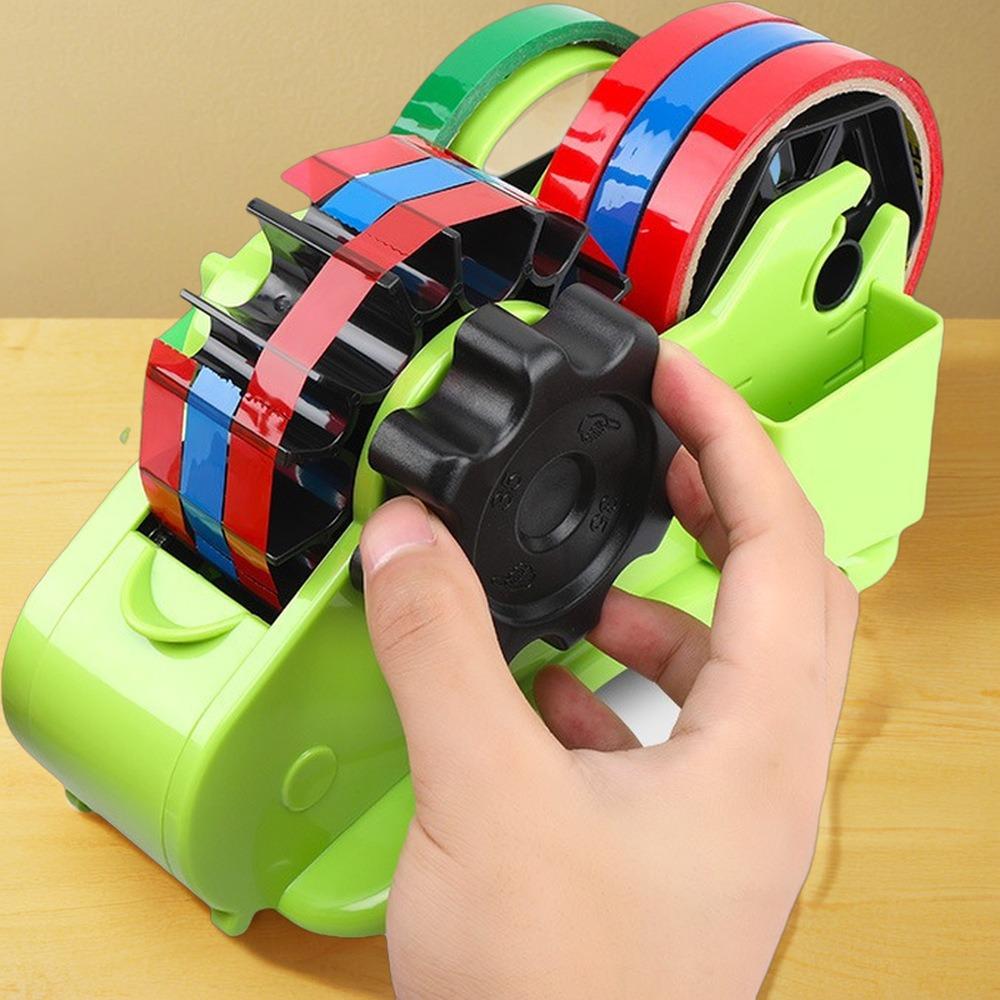 Reusable Thermal Tape Dispenser with Compartment Tape Holder Semi-Automatic Tape Dispenser Office