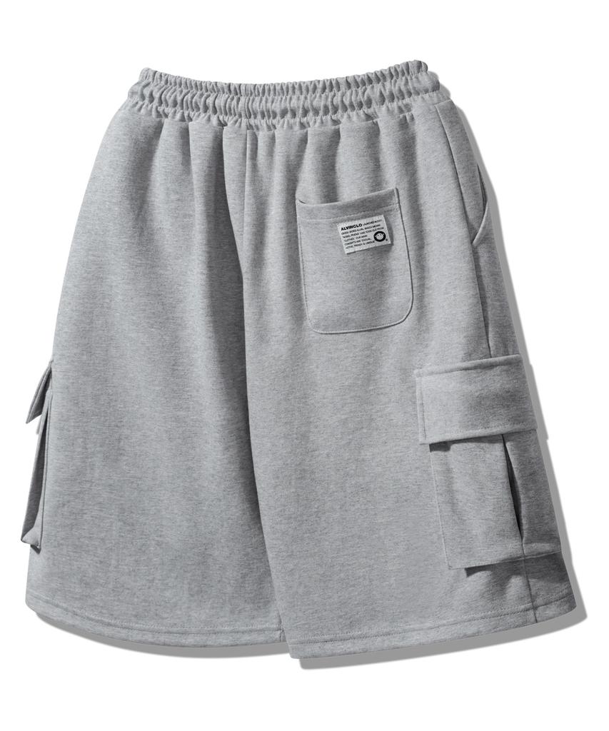 ALVINCLO Single-Pleat Cargo Wide Elastic Shorts Pan2516 (4 Colors)