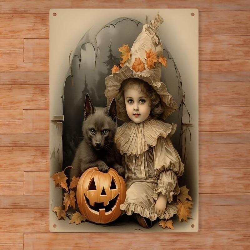 Halloween Metal Tin Sign Wall Decor 20x30cm