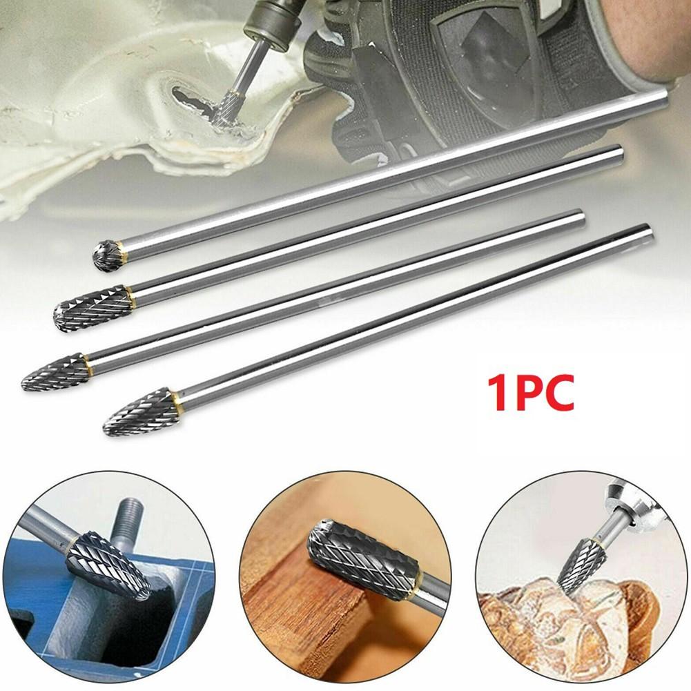 High Performance Long Reach Carbide Rotary Burr Double Cut CNC Bit 6mm Shank