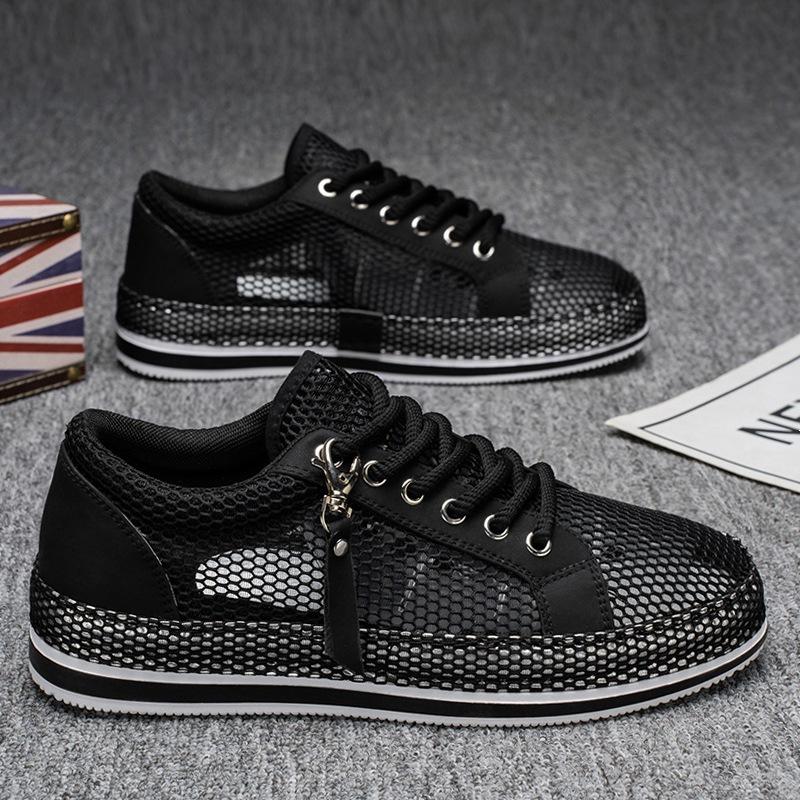 

Hollow large mesh shoes men s summer breathable casual mesh men s shoes 2025 new large hole sports trendy shoes student 39
