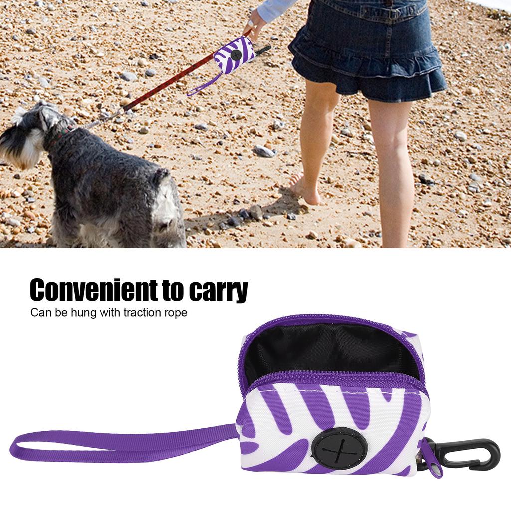 Portable Pet Waste Bag Holder Dog Garbage Bag Dispenser Carrier for Walking Leash