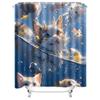 Cute Cat And Fish Shower Curtain For Bathroom - Waterproof And Durable Design Perfect For Home Decor Easy To Clean And Maintain