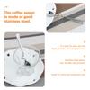 6 Pcs Stirrers Mixing Spoons Stainless with Curved Handle Coffee Stirring Steel
