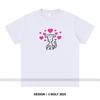 2025 New Simple Printed 100% Cotton Women's Oversized T-Shirt Loose Fit Graphic Tees Tops for Daily Wear