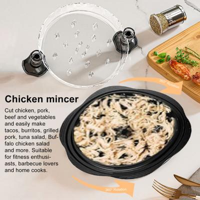 Fleischwolf Hähnchen-Zerkleinerungsmaschine Lebensmittelgeeignete Presse-und-Behälter Effiziente Burgerpresse für gleichmäßig dicke Patties Vielseitiger Hähnchen-Hacker