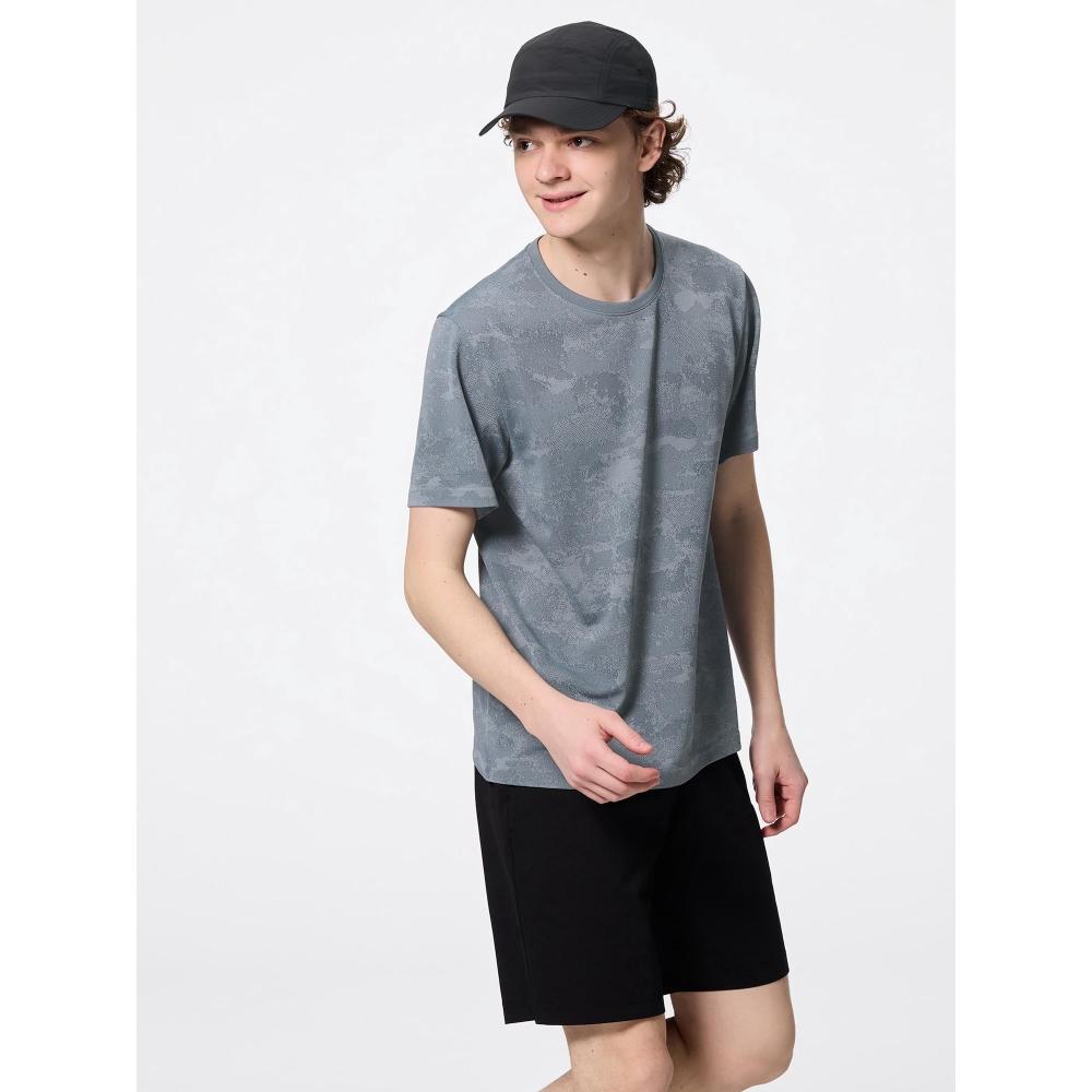 

Gu By Uniqlo Side Seamless Crew Neck T paTTern Ga 34 BROWN/3XL
