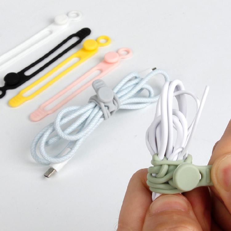 10pcs Reusable Silicone Cable Fasteners Data Cable Organizers Multipurpose Elastics Cord Organizers