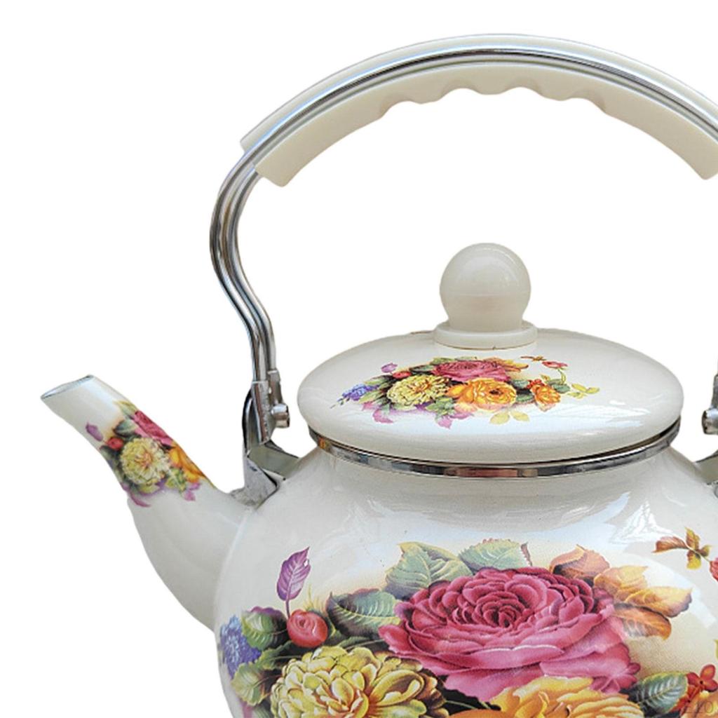 Elegant emaljeret vannkoker for hjemme- og kontorbruk