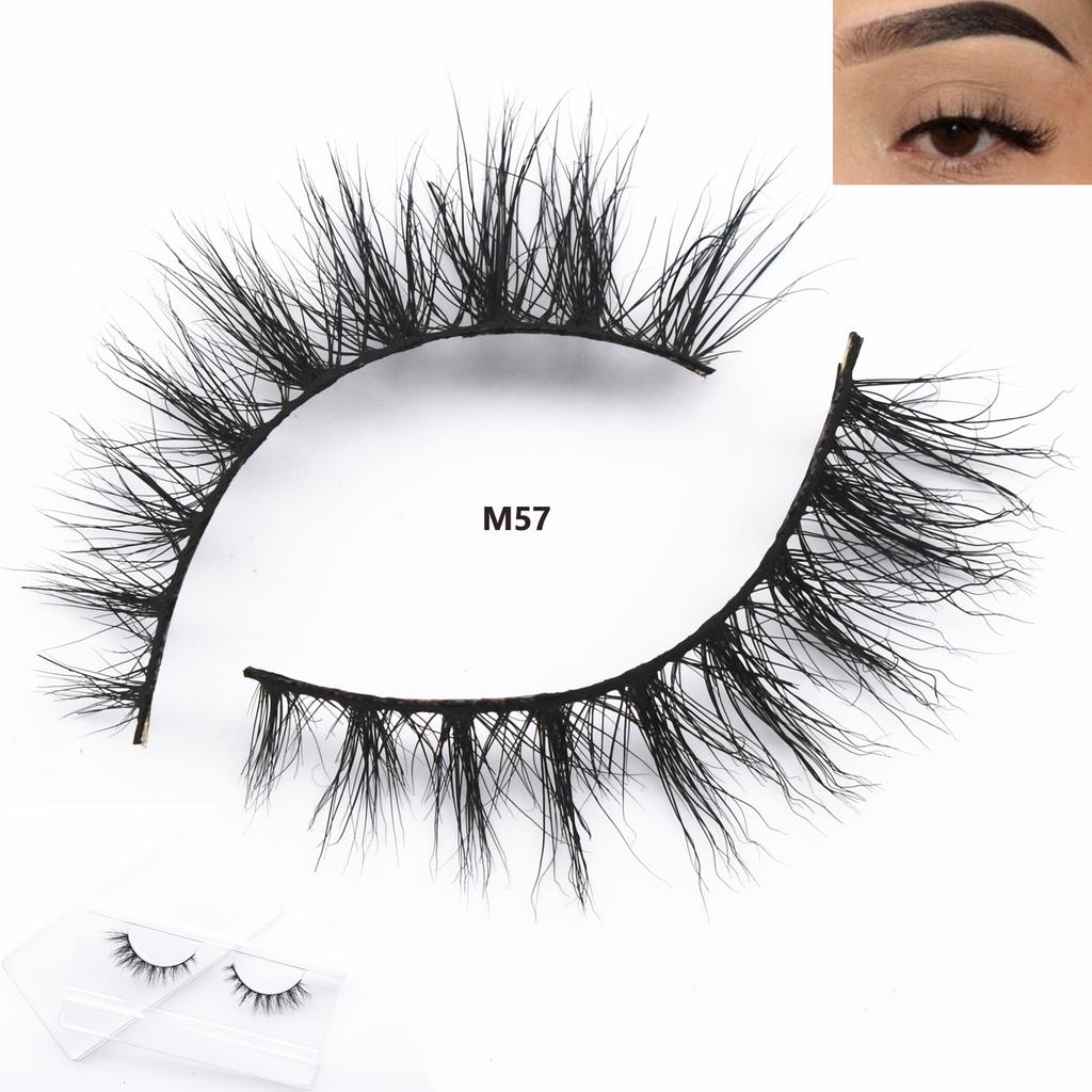 M62 Winged Mink Lashes Fluffy 3D Mink Eyelashes Natural Long Mink False Eyelashes Extension Mink Eyelashes Beauty Makeup Lashes