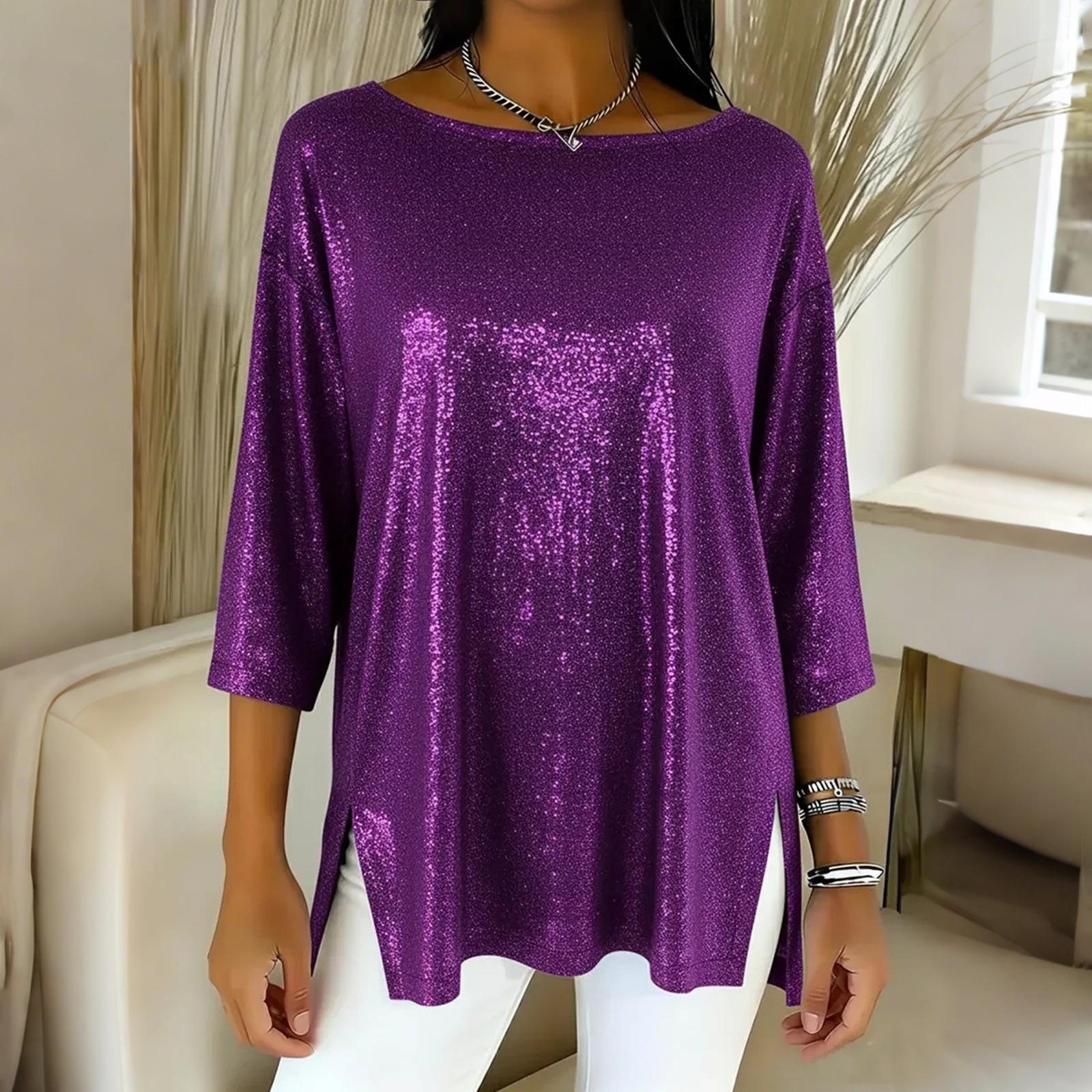 

Женские футболки с графическим принтом, футболки, повседневные базовые топы, пуловеры M фиолетовый